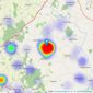 Steve Gooch Estate Agents - Newent listings heatmap