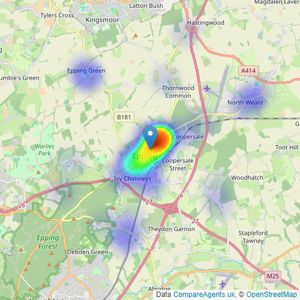 Stevenette & Company - Epping listings heatmap