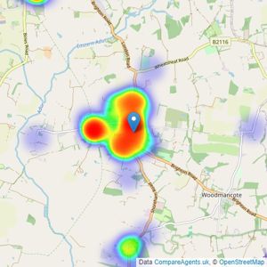 Stevens - Henfield listings heatmap