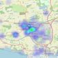 Stevenson & Marshall - Dunfermline listings heatmap