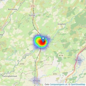 Stewart Residential - Kilmarnock listings heatmap