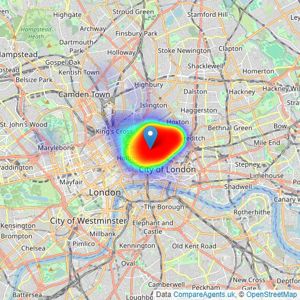 Stirling Ackroyd - Clerkenwell listings heatmap