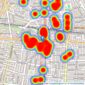 Stirling Ackroyd - Dalston listings heatmap