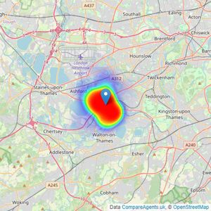 Stirling Ackroyd - Sunbury listings heatmap