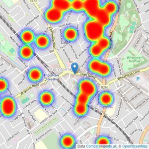 Stirling Ackroyd - Thornton Heath listings heatmap