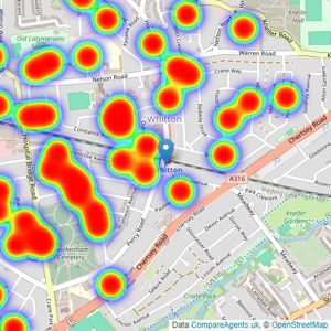 Stirling Ackroyd - Whitton listings heatmap