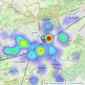 Stirling Ackroyd - Woking listings heatmap