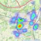 Stone Estate Agency - Reigate and Redhill listings heatmap