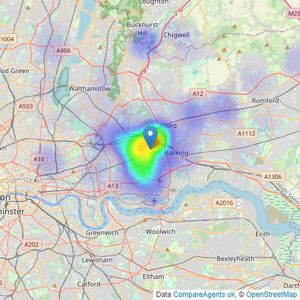 Stonebridge Estates - London listings heatmap