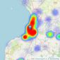 Stonefield Estate Agents - Ayr listings heatmap