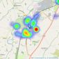 Stones Young Estate and Letting Agents - Clitheroe listings heatmap