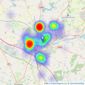 Stonhills Estate Agents - Northampton listings heatmap