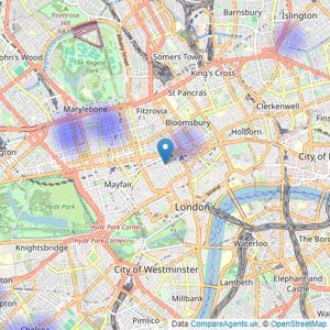 Story of Home - London listings heatmap