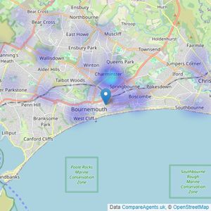 Stour Estates - Bournemouth listings heatmap