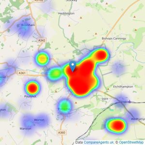 Strakers - Devizes listings heatmap