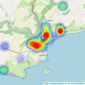 Stratton Creber - Looe listings heatmap