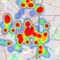 Streets Ahead - Croydon Central listings heatmap