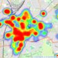 Streets Ahead - Croydon listings heatmap