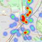 Streets Ahead - Purley listings heatmap