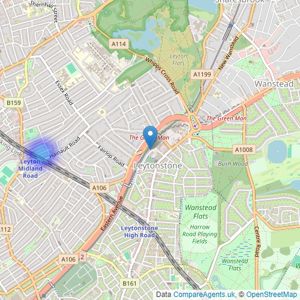 Strettons - Leytonstone listings heatmap