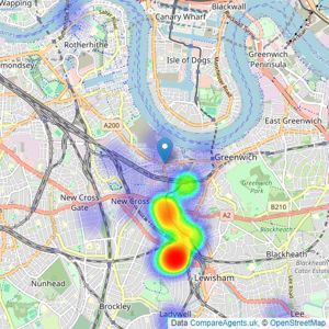 Strickland & Co - London listings heatmap