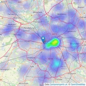 Strike - Manchester listings heatmap