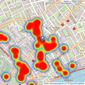 Strutt & Parker - Chelsea SW10 listings heatmap