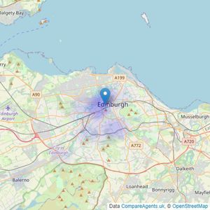 Strutt & Parker - Edinburgh listings heatmap