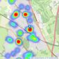 Strutt & Parker - Gerrards Cross listings heatmap