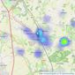 Strutt & Parker - Harpenden listings heatmap