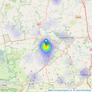 Strutt & Parker - Harrogate listings heatmap