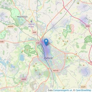 Strutt & Parker - Oxford listings heatmap