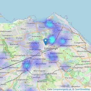 Sturrock - Armstrong and Thomson, Edinburgh listings heatmap