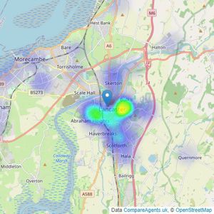 Sue Bridges - Lancaster listings heatmap