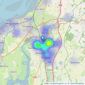 Sue Bridges - Lancaster listings heatmap