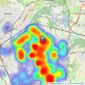 Sugdens - Idle listings heatmap