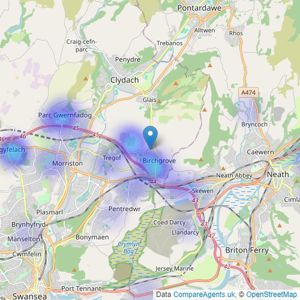 Sullivans - Powered by eXp, Birchgrove listings heatmap