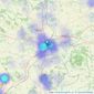 Sunderlands - Hereford listings heatmap