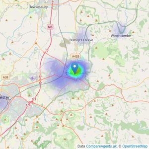 Sure Property Group - Cheltenham listings heatmap