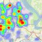 Susan Eve Estate Agency - Fylde Coast listings heatmap