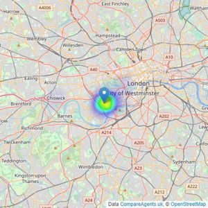 Susan Metcalfe Residential - London listings heatmap