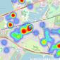 Swans Estate Agents - Ashford listings heatmap