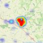 Sweetmove - Pocklington listings heatmap