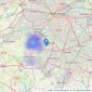 Swithenbank Estate Agents - Altrincham listings heatmap