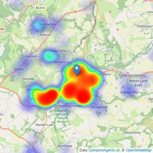 Sylvester Properties - Stanley listings heatmap