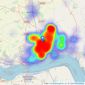 Symonds & Greenham - Hull listings heatmap