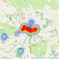 Symonds & Sampson - Beaminster listings heatmap