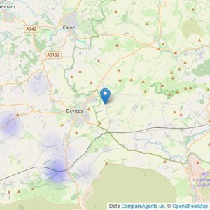 Symonds & Sampson - Devizes listings heatmap