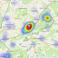 Symonds & Sampson - Sherborne listings heatmap