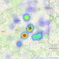 Symonds & Sampson - Sturminster Newton listings heatmap